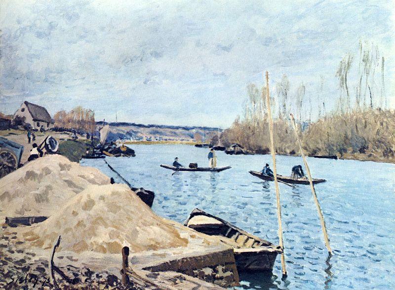 Alfred Sisley Seine bei Port Marly oil painting picture